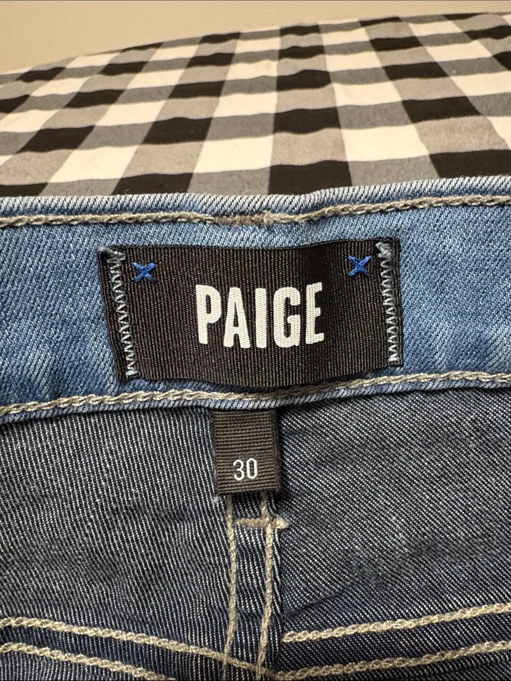 PAIGE Transcend Federal Slim Straight Jean Sefton Men 30 x 33 Stretch Light Wash